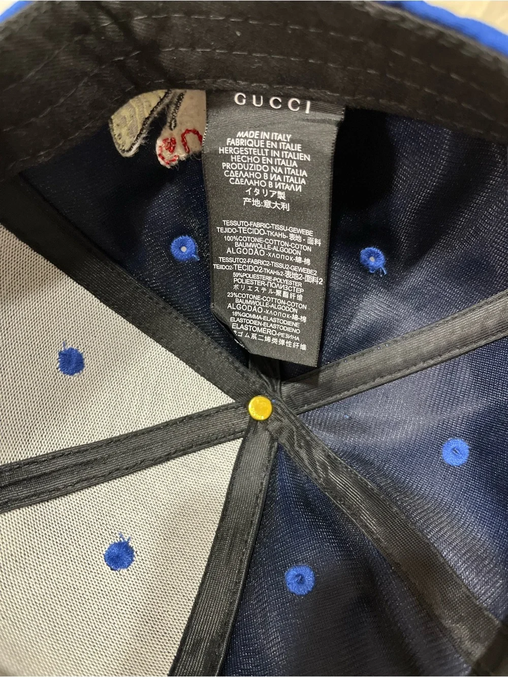 Gucci NY Yankees Adult Unisex baseball cap with adjustable strap